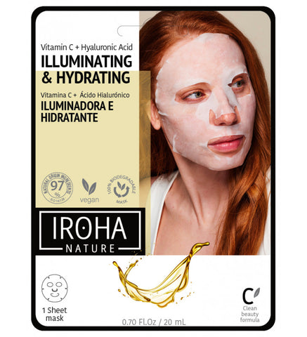 Gesichtsmasken. Vitamin C + Hyaluronsäure - IROHA NATURE