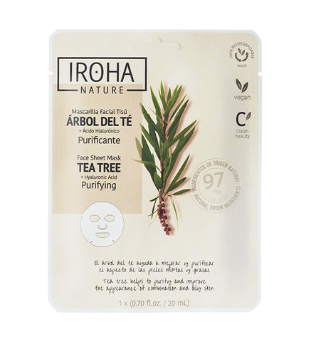 Natural Extracts. Reinigende Teebaummaske - IROHA NATURE