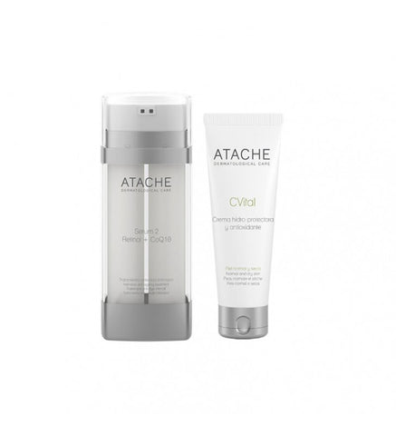 Pack Vital Age Serum 2. Retinol+COQ10 + CVital Hydro-Protective and Antioxidant Cream - ATACHE